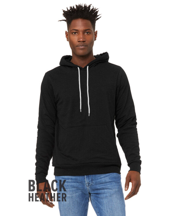 Cozy Sophistication: Bella + Canvas Unisex Sponge Fleece Pullover Hooded Sweatshirt - Image 4