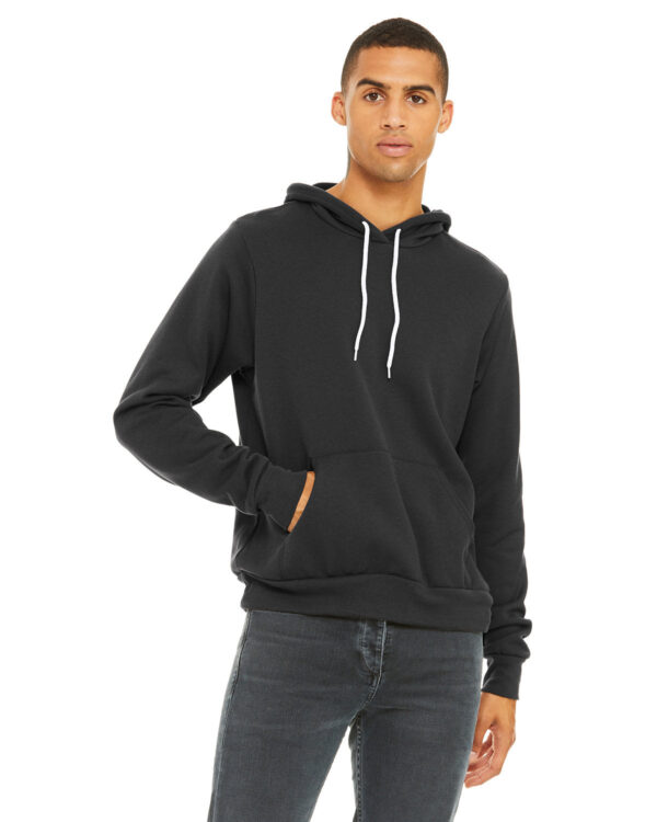 Cozy Sophistication: Bella + Canvas Unisex Sponge Fleece Pullover Hooded Sweatshirt - Image 5