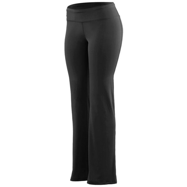 LADIES WIDE WAIST BRUSHED BACK POLY/SPANDEX PANT - Apparel Globe