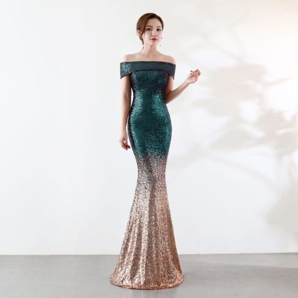 Birthday Party Dress Slimming Host Long Dress - Image 3
