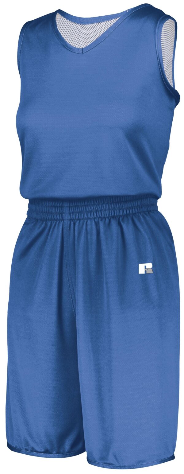Ladies Undivided Solid Single Ply Reversible Jersey - Apparel Globe