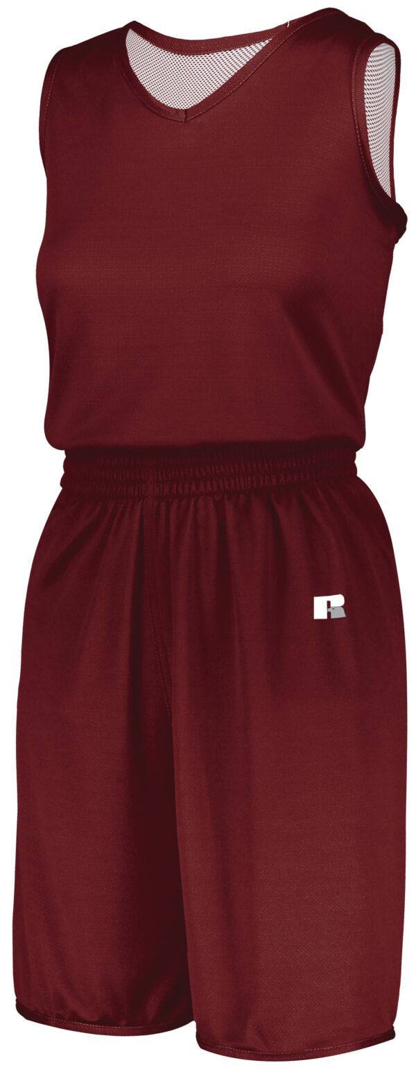 Ladies Undivided Solid Single Ply Reversible Jersey - Apparel Globe