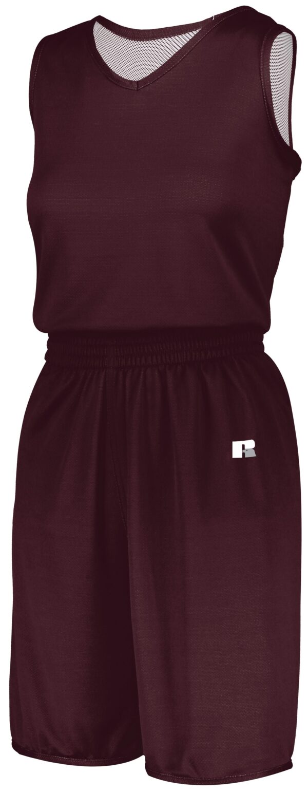 Ladies Undivided Solid Single Ply Reversible Jersey - Apparel Globe