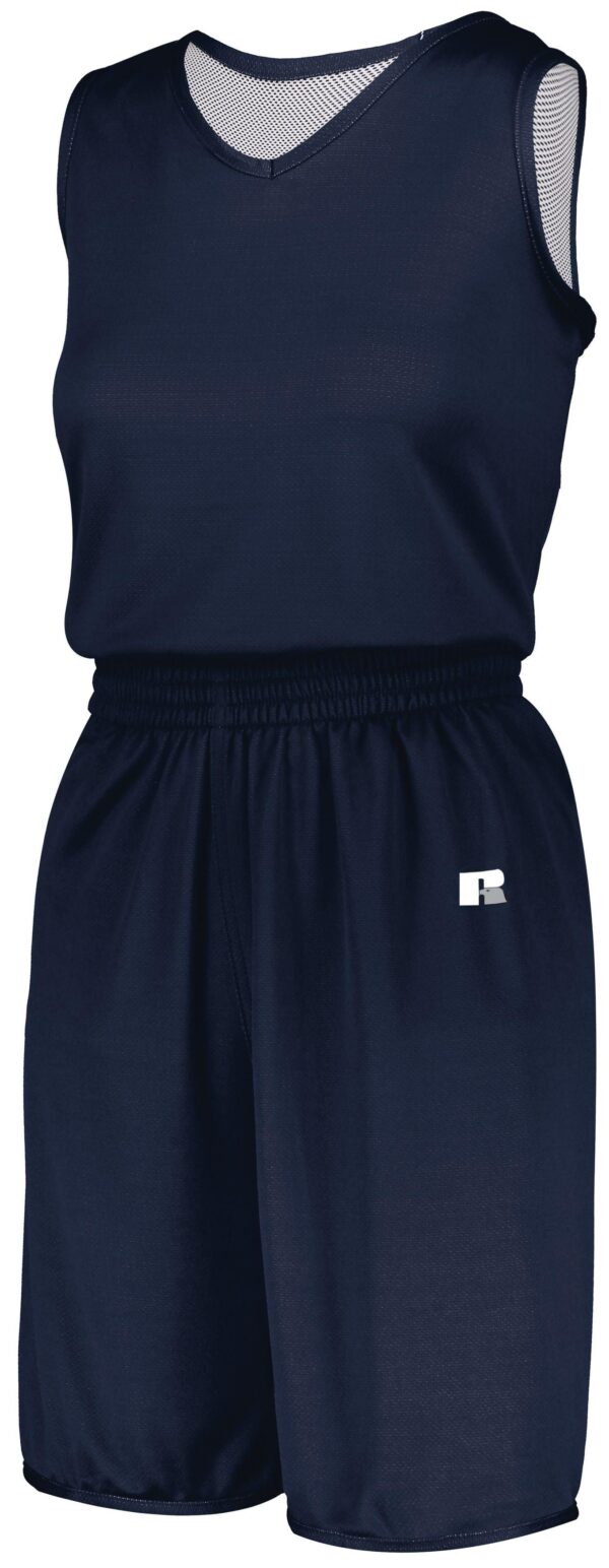 Ladies Undivided Solid Single Ply Reversible Jersey - Apparel Globe