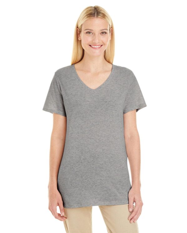 Ladies' 4.5 oz. TRI-BLEND V-Neck T-Shirt - Apparel Globe