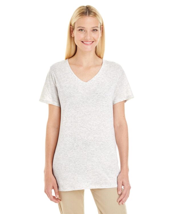Ladies' 4.5 oz. TRI-BLEND V-Neck T-Shirt - Apparel Globe