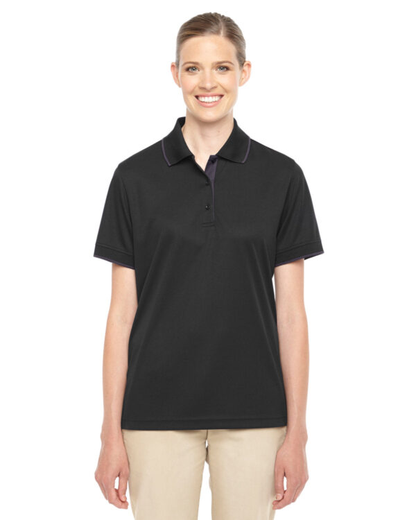 Ladies' Motive Performance PiquÃ© Polo with Tipped Collar - Apparel Globe