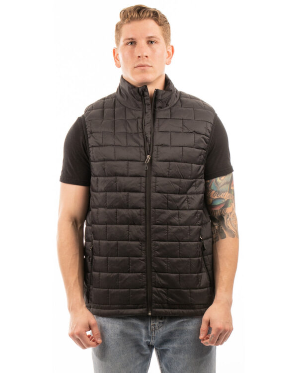 Burnside Adult Box Quilted Puffer Vest 8703BU - Image 2