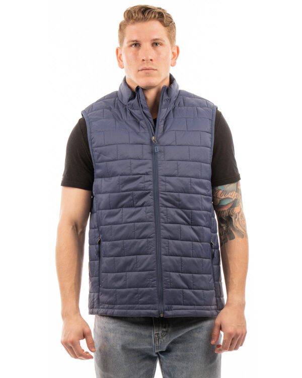 Burnside Adult Box Quilted Puffer Vest 8703BU - Image 3