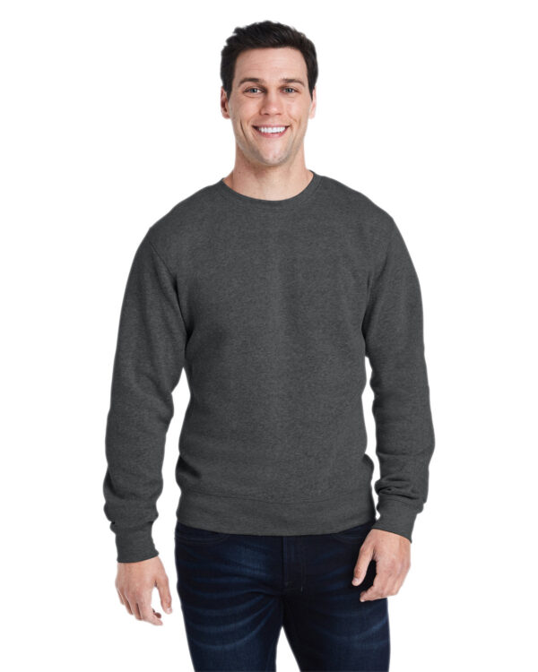 Effortless Style: J America Adult Triblend Crewneck Sweatshirt - Image 2