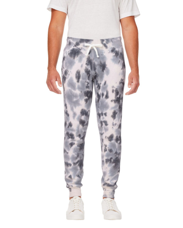 Colorful Comfort: J America Adult Tie Dye Fleece Jogger