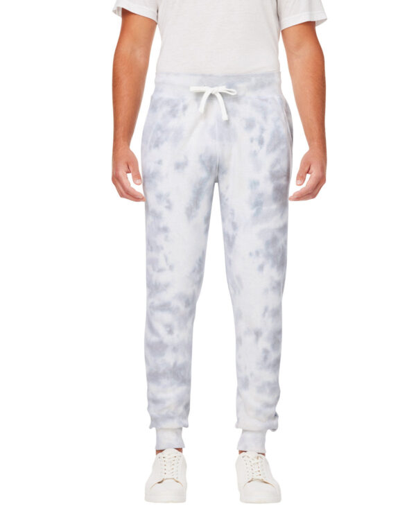 Colorful Comfort: J America Adult Tie Dye Fleece Jogger - Image 3