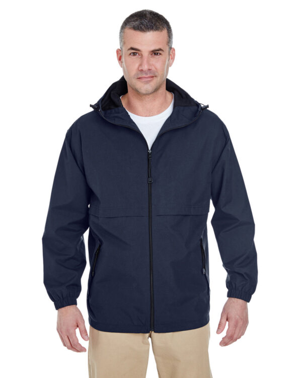 Effortless Style and Comfort: UltraClub Adult Microfiber Full-Zip Hooded Jacket