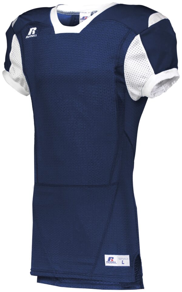 UNLEASH YOUR TEAM'S POWER AND STYLE WITH THE RUSSELL TEAM COLOR BLOCK GAME JERSEY