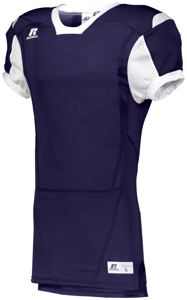 UNLEASH YOUR TEAM'S POWER AND STYLE WITH THE RUSSELL TEAM COLOR BLOCK GAME JERSEY