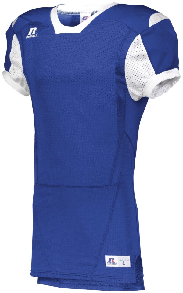 UNLEASH YOUR TEAM'S POWER AND STYLE WITH THE RUSSELL TEAM COLOR BLOCK GAME JERSEY