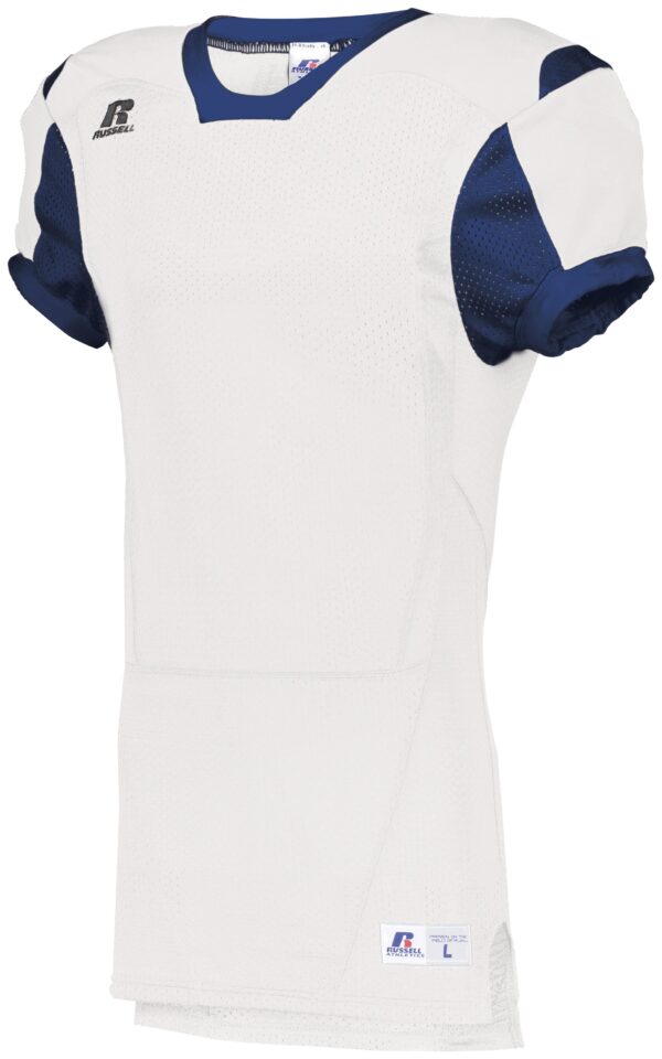 UNLEASH YOUR TEAM'S POWER AND STYLE WITH THE RUSSELL TEAM COLOR BLOCK GAME JERSEY