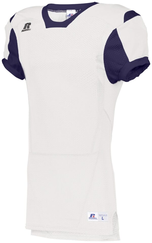 UNLEASH YOUR TEAM'S POWER AND STYLE WITH THE RUSSELL TEAM COLOR BLOCK GAME JERSEY