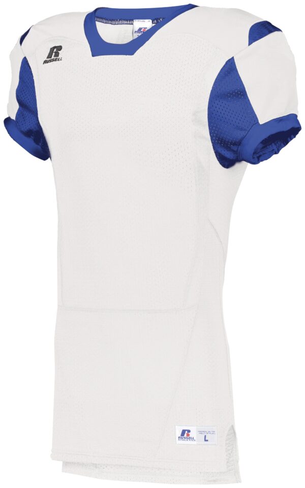 UNLEASH YOUR TEAM'S POWER AND STYLE WITH THE RUSSELL TEAM COLOR BLOCK GAME JERSEY