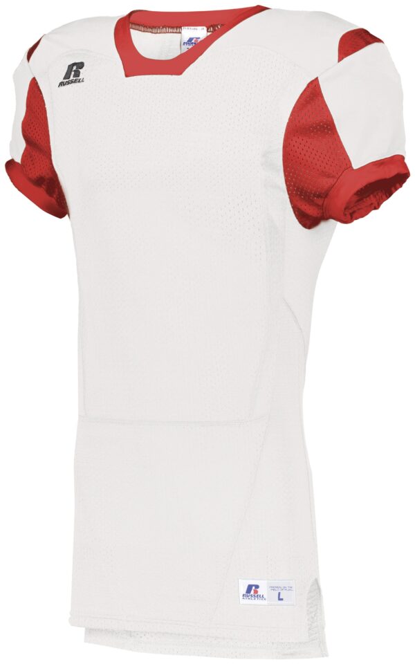 UNLEASH YOUR TEAM'S POWER AND STYLE WITH THE RUSSELL TEAM COLOR BLOCK GAME JERSEY