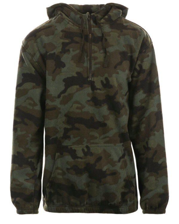 Burnside Mens' Polar Fleece Quarter-Zip Pullover B3600 - Image 5
