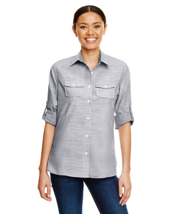 Burnside Ladies Texture Woven Shirt B5247