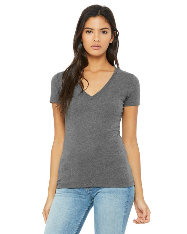 Bella + Canvas Ladies' Jersey Short-Sleeve Deep V-Neck Tee: Chic Style and Comfort - Image 7