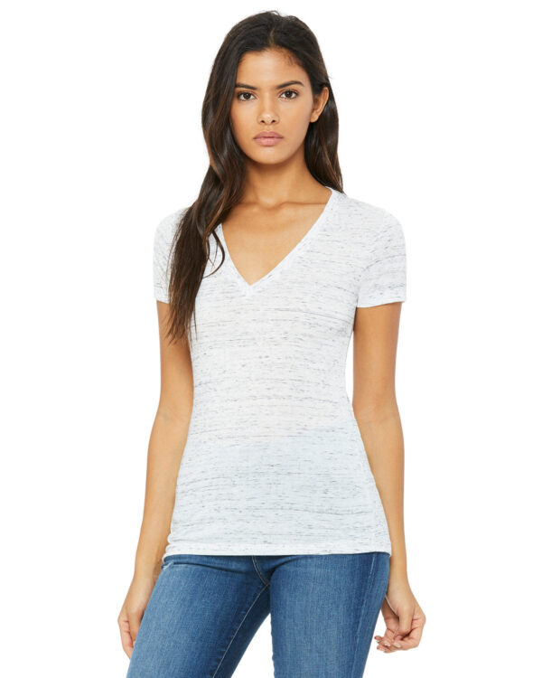 Bella + Canvas Ladies' Jersey Short-Sleeve Deep V-Neck Tee: Chic Style and Comfort - Image 16