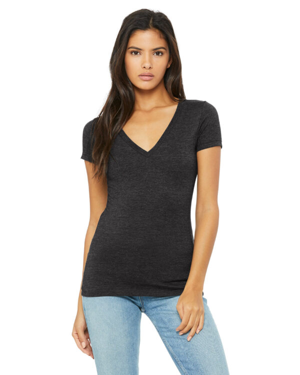 Bella + Canvas Ladies' Jersey Short-Sleeve Deep V-Neck Tee: Chic Style and Comfort - Image 6