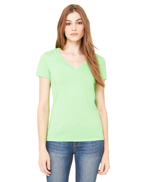 Bella + Canvas Ladies' Jersey Short-Sleeve Deep V-Neck Tee: Chic Style and Comfort - Image 11