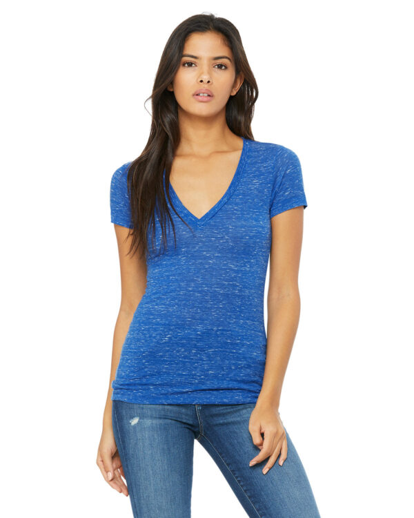 Bella + Canvas Ladies' Jersey Short-Sleeve Deep V-Neck Tee: Chic Style and Comfort - Image 14