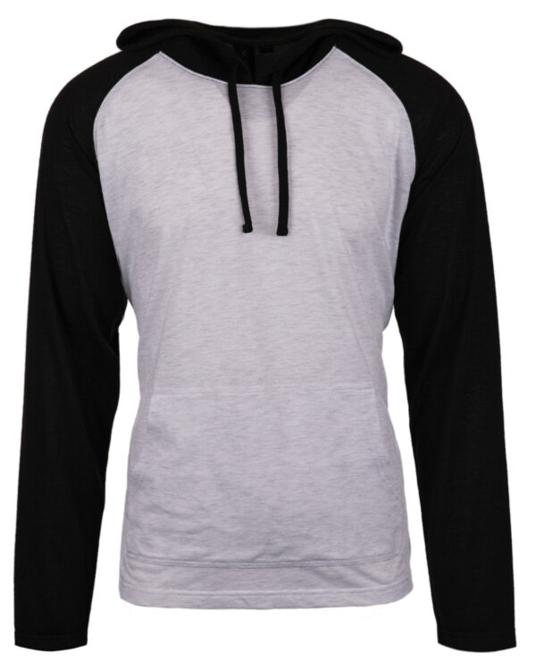 Burnside Adult Raglan Sleeve Striped Jersey Hooded T-Shirt B8127