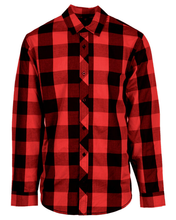 Burnside Men's Buffalo Plaid Woven Shirt B8203 - Image 2