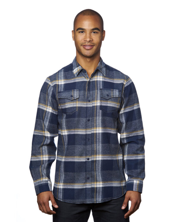 Burnside Men's Snap-Front Flannel Shirt B8219