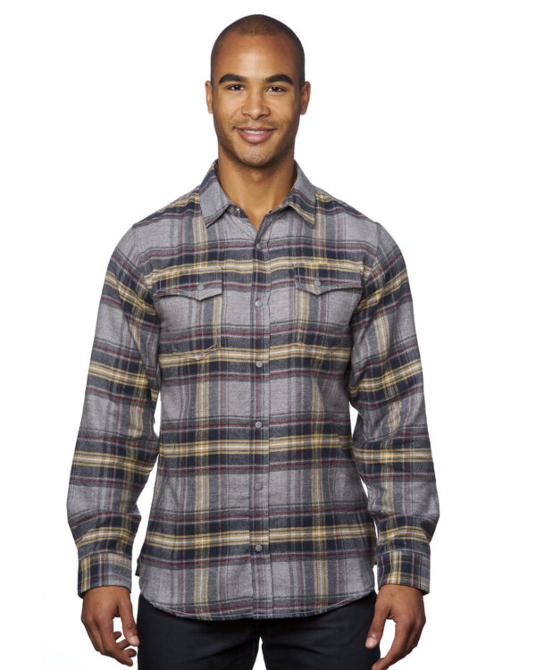 Burnside Men's Snap-Front Flannel Shirt B8219 - Image 2