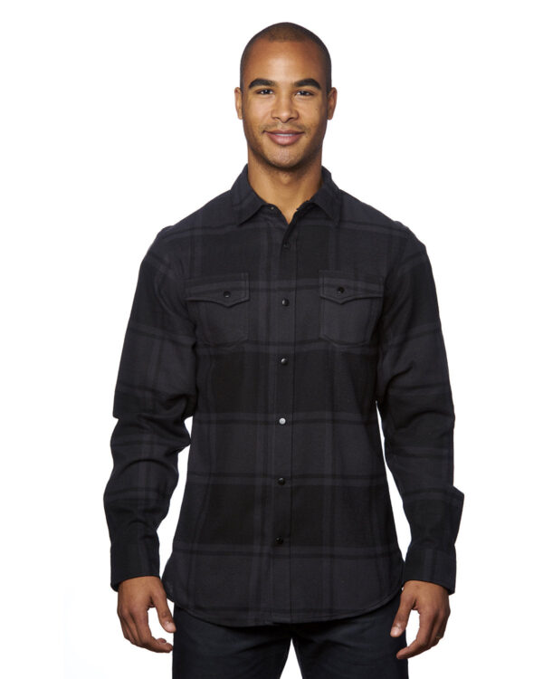 Burnside Men's Snap-Front Flannel Shirt B8219 - Image 4