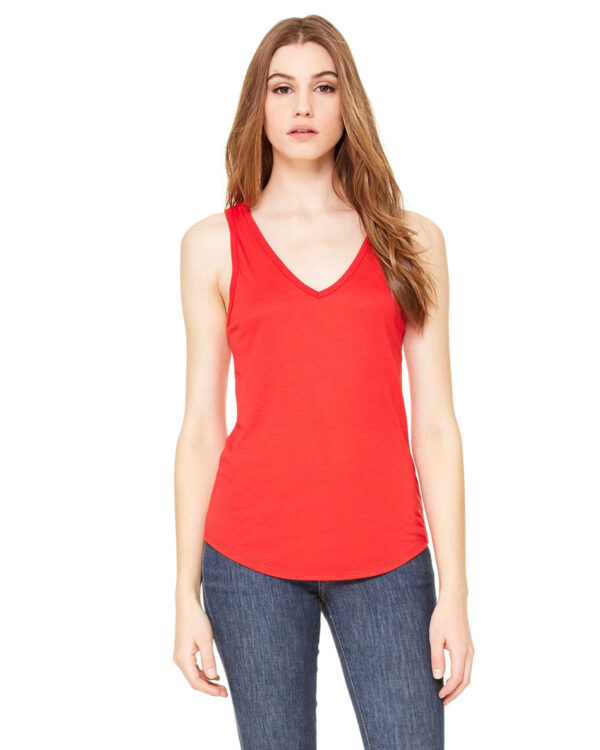 Bella + Canvas Flowy V-Neck Tank: Effortless Elegance for Women - Image 7