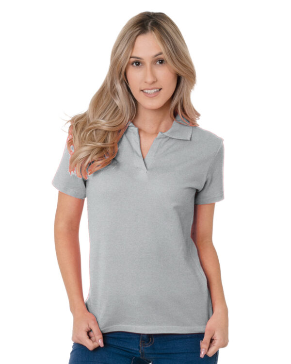 Junior's 6.2 oz., 100% Cotton V-Neck Polo