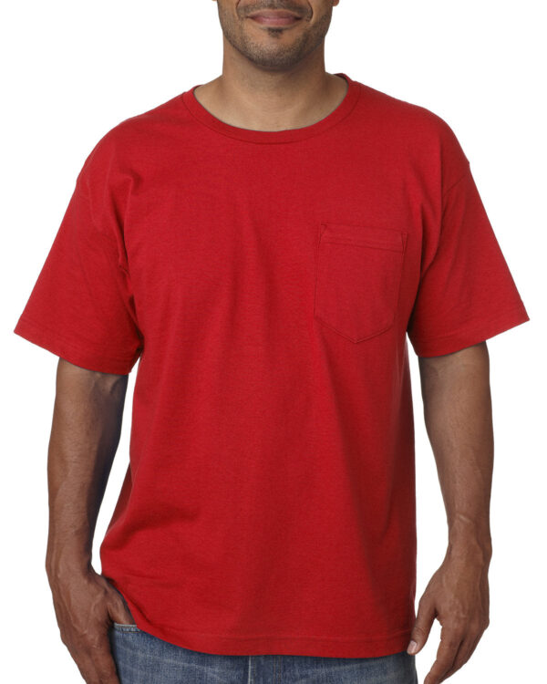 Bayside Adult Short-Sleeve T-Shirt with Pocket - Image 5