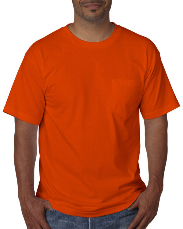 Bayside Adult Short-Sleeve T-Shirt with Pocket - Image 2