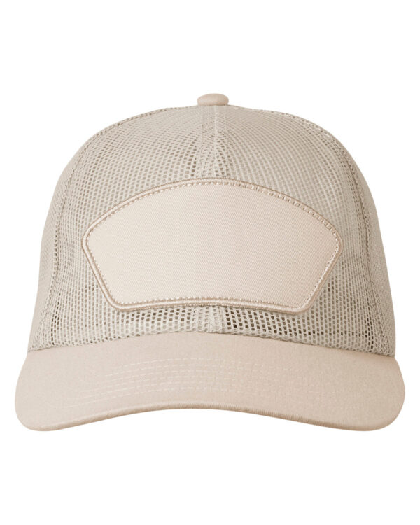 Big Accessories All-Mesh Patch Trucker Hat: Breathable Comfort with Artful Detail - Image 3