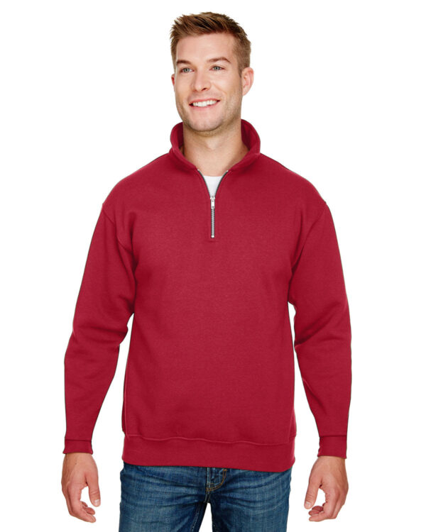 Bayside Unisex 9.5 oz., 80/20 Quarter-Zip Pullover Sweatshirt - Image 2