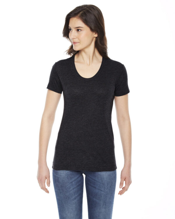 american-apparel-ladies-poly-cotton-short-sleeve-crewneck - Image 2