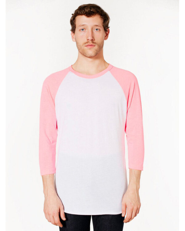 american-apparel-unisex-poly-cotton-3-4-sleeve-raglan-t-shirt - Image 5