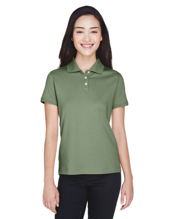 Elegant Simplicity: Devon & Jones Ladies' Solid Perfect Pima Interlock Polo