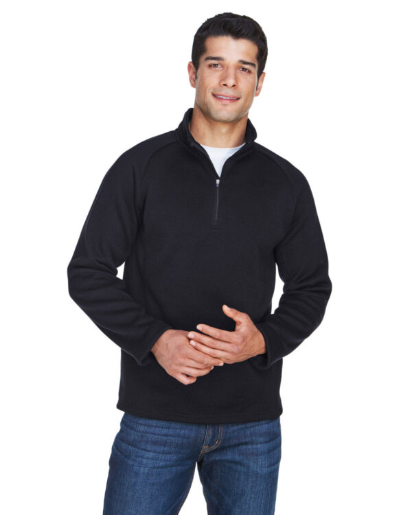 Classic Comfort: Devon & Jones Adult Bristol Sweater Fleece Quarter-Zip