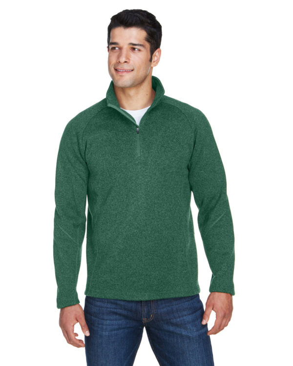 Classic Comfort: Devon & Jones Adult Bristol Sweater Fleece Quarter-Zip - Image 3
