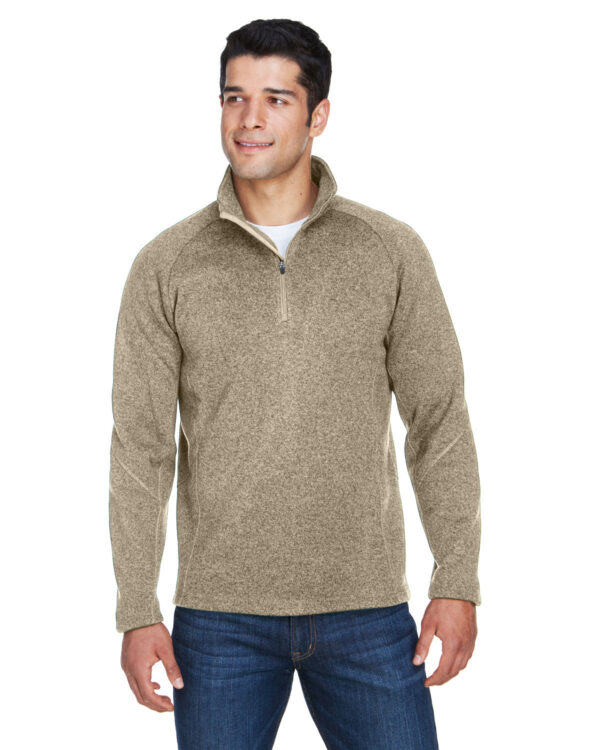 Classic Comfort: Devon & Jones Adult Bristol Sweater Fleece Quarter-Zip - Image 5