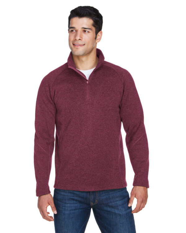Classic Comfort: Devon & Jones Adult Bristol Sweater Fleece Quarter-Zip - Image 2