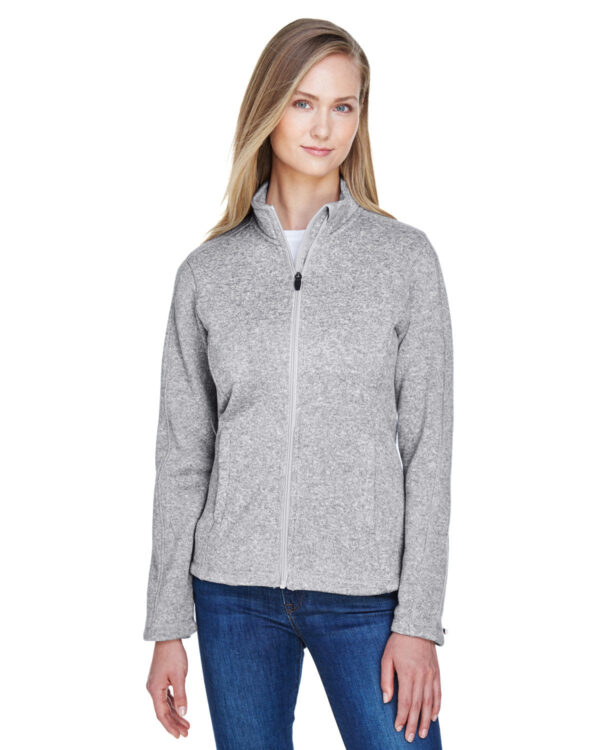 Refined Comfort: Devon & Jones Ladies' Bristol Full-Zip Sweater Fleece Jacket - Image 3